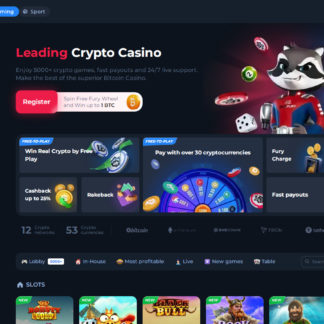 Betfury Clone Website Screenshot